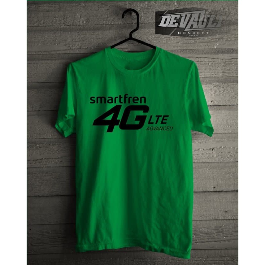 (BERKUALITAS)  Kaos Handphone Smartfren 4G Lte Keren  -Provermerch