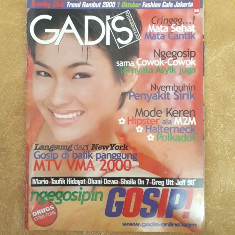 Majalah GADIS 29 September - 9 Oktober 2000