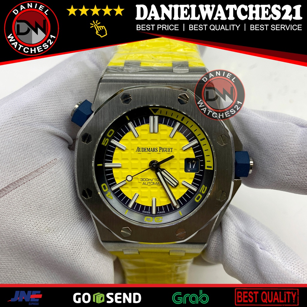 JAM TANGAN MODEL ROO OFFSHORE DIVER 15710 YELLOW (JF)