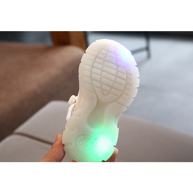 CHUBBI 6 Sepatu Sneaker Anak Laki Perempuan Lampu LED Import