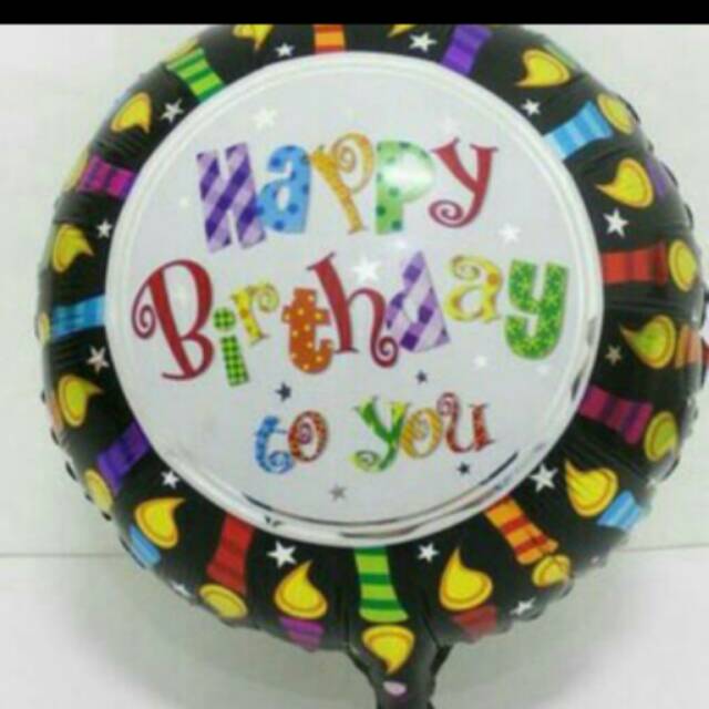 BALON FOIL PRINT HAPPY BIRTHDAY TO YOU