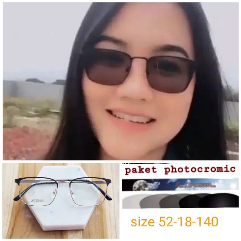 kacamata 1324 paket photocromic dan crmc