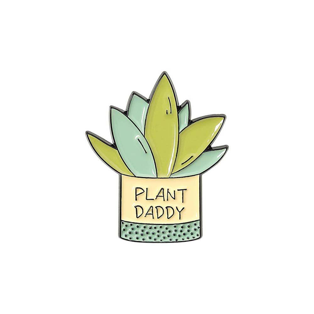 Lanfy Tanaman Bros Hadiah Untuk Wanita Pria Hadiah Untuk Anak-Anak Perhiasan Aksesoris Kebun Kecil Tanaman Bunga Perjalanan Peringatan Lapel Pin Enamel Pin