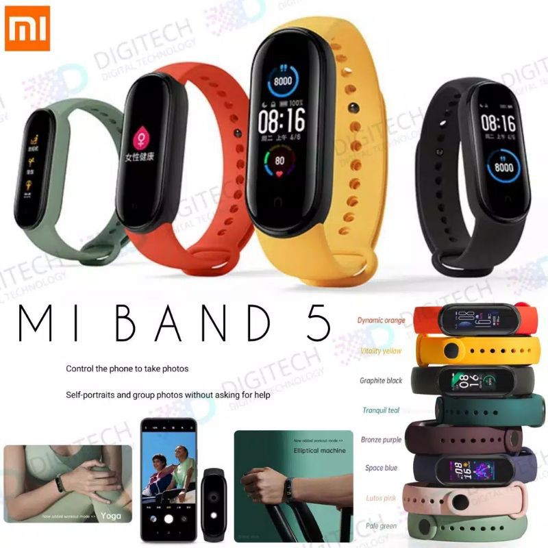 XIAOMI Strap Gelang Variasi cadangan Smartwatch Mi Band 5 NFC/NON NFC