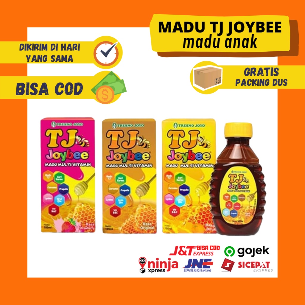 Madu TJ Joybee 100 ml Madu Penambah Nafsu Makan Anak Daya Tahan Tubuh Ultra Sakti Tresno Joyo