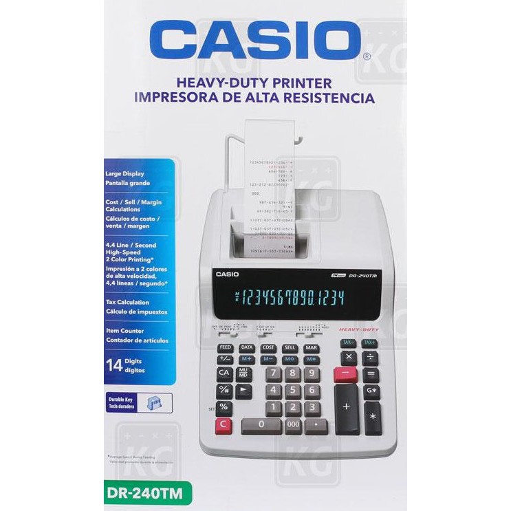 

kalkulator calculator printing Casio DR 240 TM