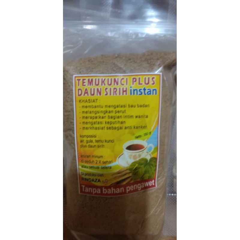 

jamu bubuk TEMU KUNCI PLUS DAUN SIRIH instan paling MURAH (250gr)