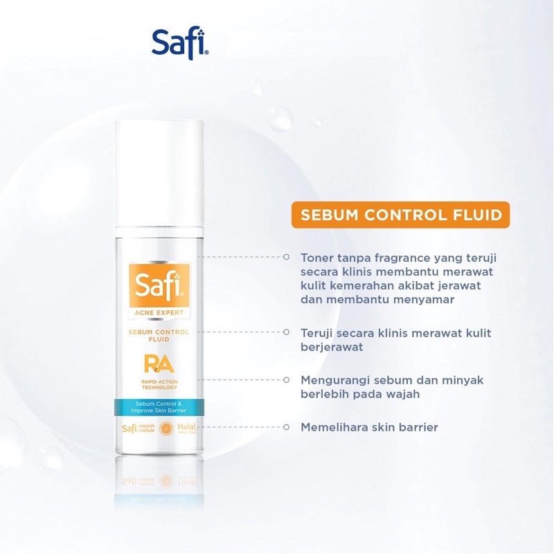 SAFI Acne Expert Series Indonesia / Cleanser Toner Essence Serum Cream Sunscreen Shampoo Hair Eye