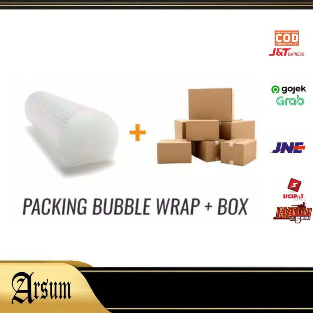 

PACKING TAMBAHAN EXTRA BUBLEWRUAP DAN BOX KARDUS