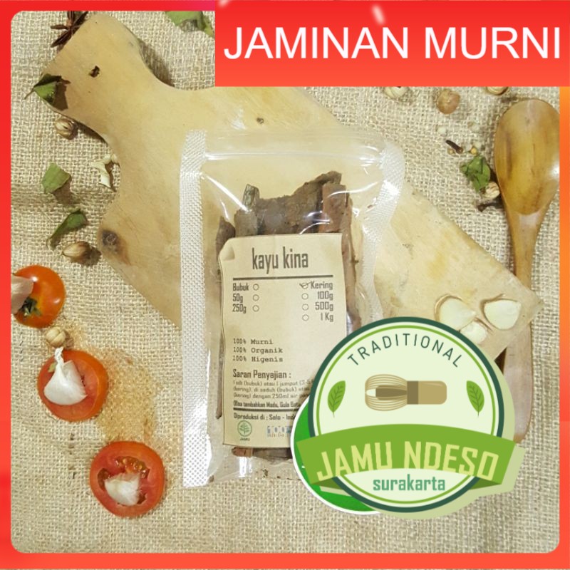 

KAYU KINA KERING 250 GRAM - Cinchona Calisaya - MURNI - JSR - REMPAH