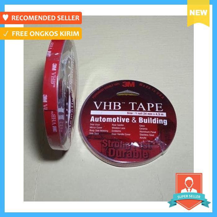 

Double tape 3m vhb isolasi ukuran 12 mm 4 5m perekat 3m lem 3m