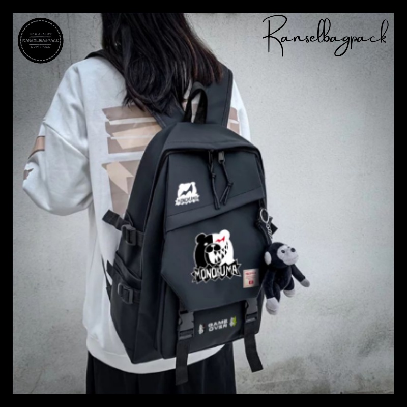 COD Attack On Titan Ransel Wanita Pria Ransel Tas Sekolah Pelajar Anime untuk Remaja Perempuan Laki-laki Tas Sekolah Hitam Travel Mochilas