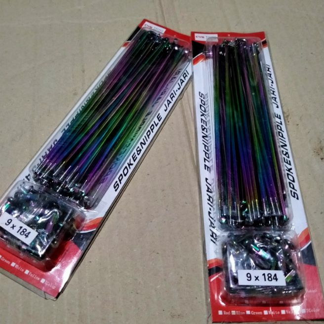 jari jari variasi warna pelangi untuk semua motor ring 17",,