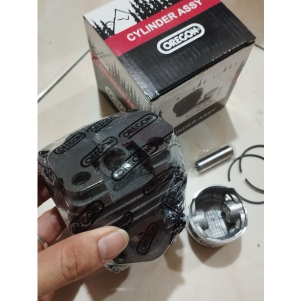 5200 5500 CYLINDER BLOK KOMPLIT  OREGON MESIN CHAINSAW SENSO KECIL 45MM