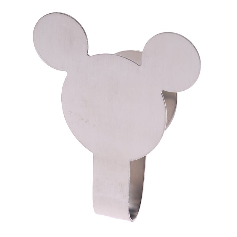 Zzz Mouse Stainless Steel Untuk Palm Style Wall Sucker Hook Holder Gantungan Dapur Mandi