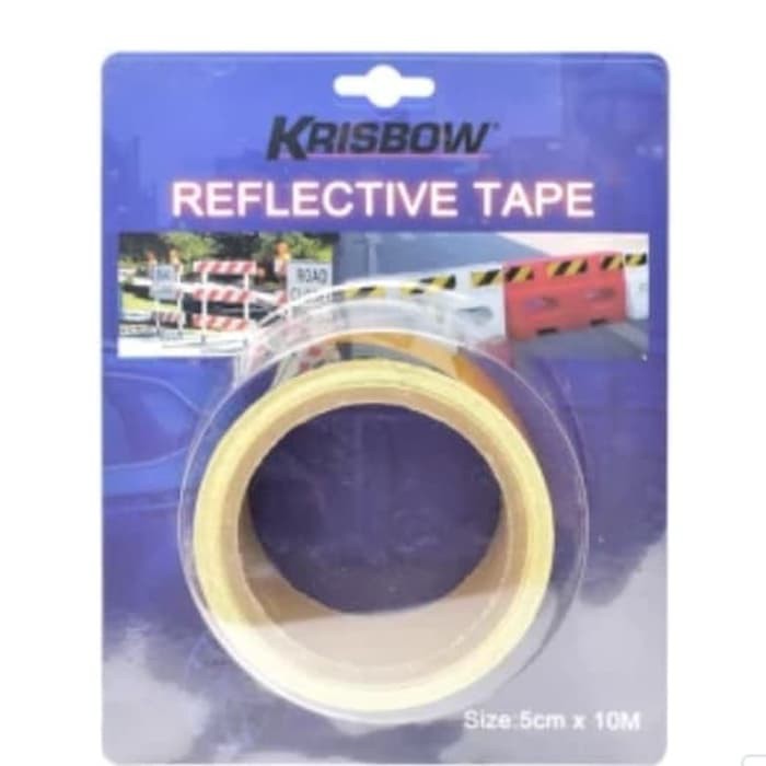 

Pita Perekat Reflektif Hitam Kuning 5x10 meter / Isolasi Hitam Kuning