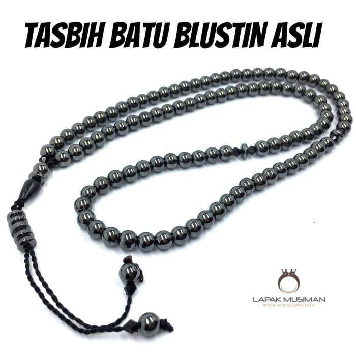 Tasbih Batu Kesehatan Blustin Asli Natural 99 Butir - 33 BUTIR