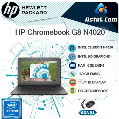 HP 11 N4020 4GB 160GB CHROME OS 11.6 CHROMEBOOK