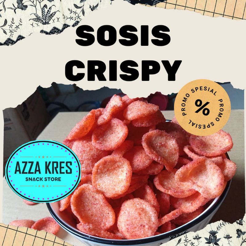 

Sosis Crispy Pedas Snack Kekinian - Azzakres