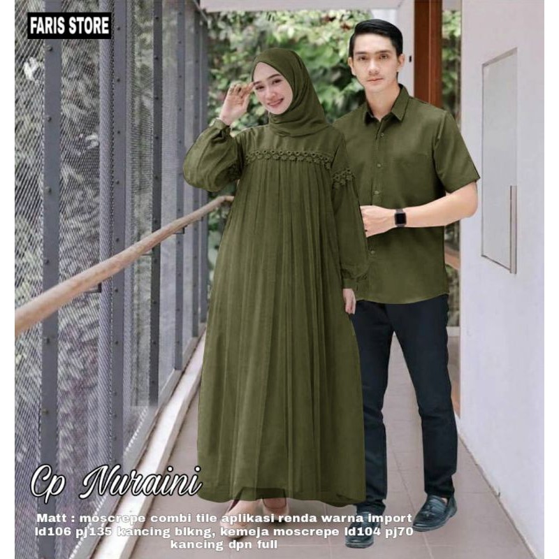 Gamis Syari Couple Nuraini New