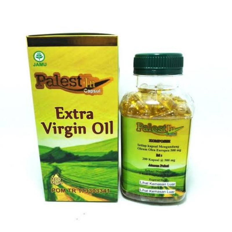 Minyak Zaitun 200 kapsul. PalestIn. Extra Virgin Oil