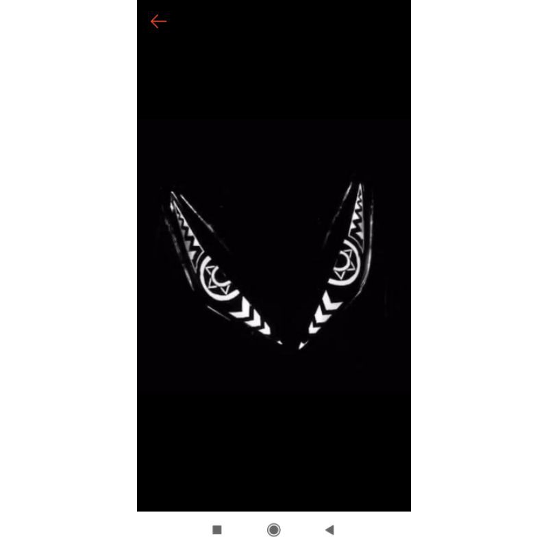 stiker led audi sen custom beat karbu depan dan belakang