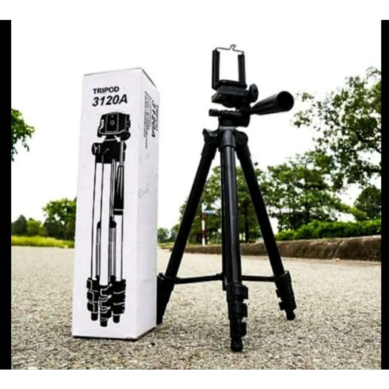 TRIPOD 1METER  BLACK EDITION 3120 + Holder U BAHAN BESI KOKOH