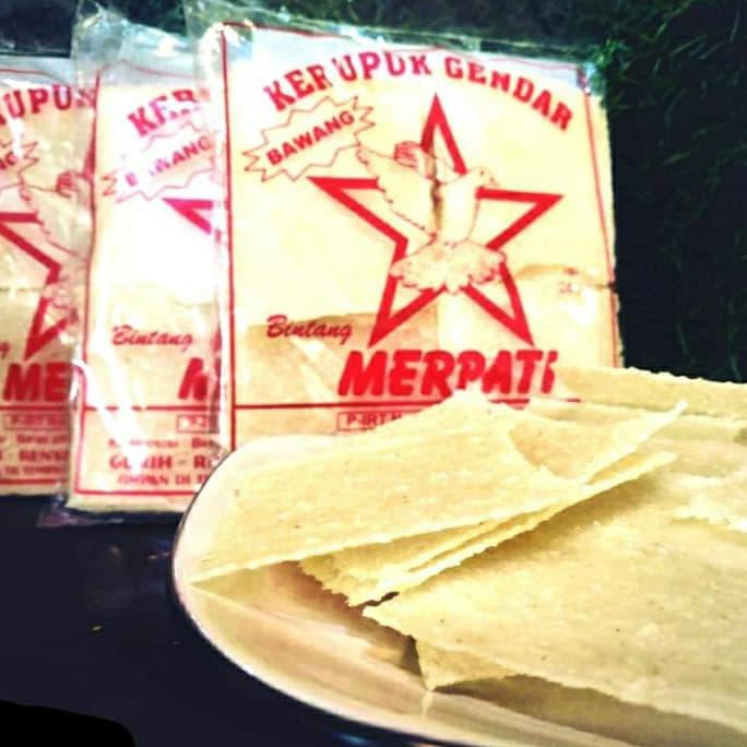 

kerupuk gendar bawang bintang merpati /puli /karak /krupuk /beras nasi termurah