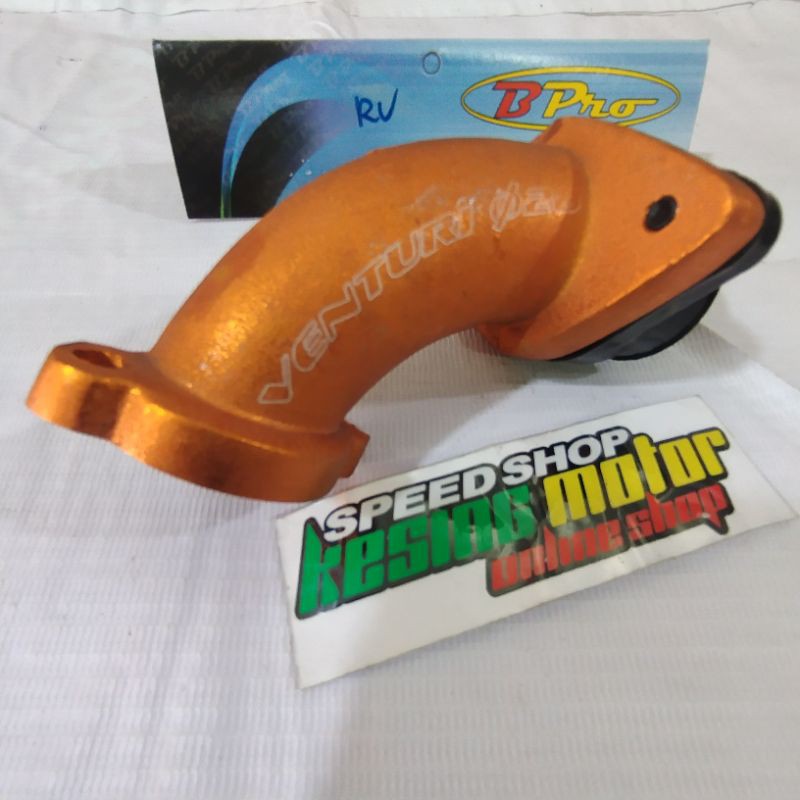 INTAKE MANIPOL MANIFOLD INTEK MANIPUL KARBURATOR PE & PWK 26 28 30 INTAKE MIRING BPRO GOLD MOTOR BEB