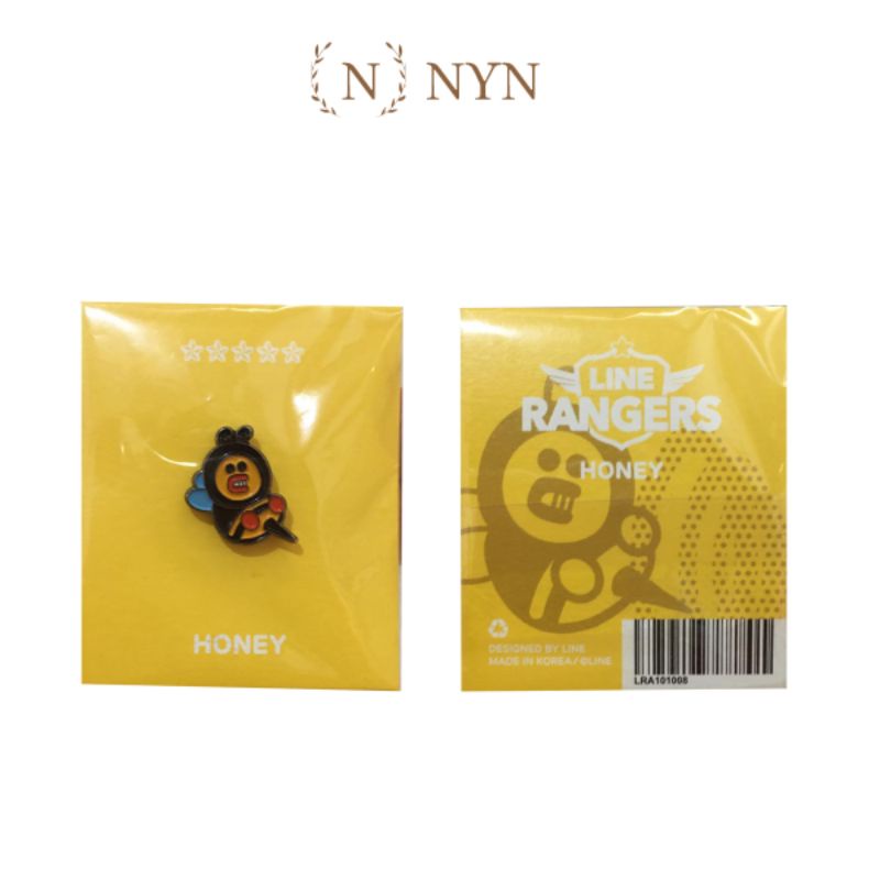 LINE Rangers Honey Souvenir Korea / Aksesoris Bros Pin Murah Wanita