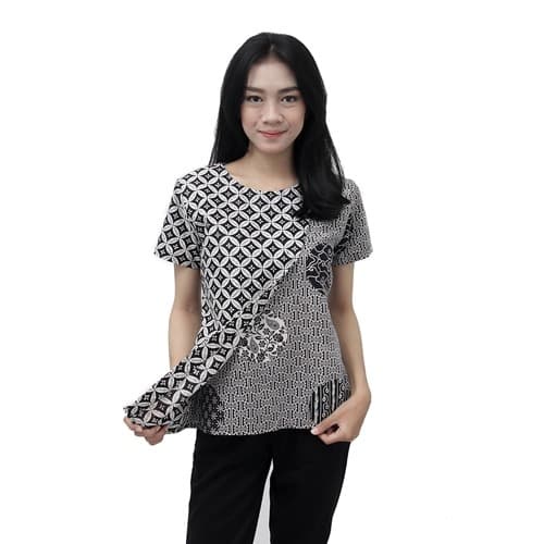 TERMUR@H Batik Wanita Blouse Atasan Batik Modern Size S - 5L JUMBO - 5L