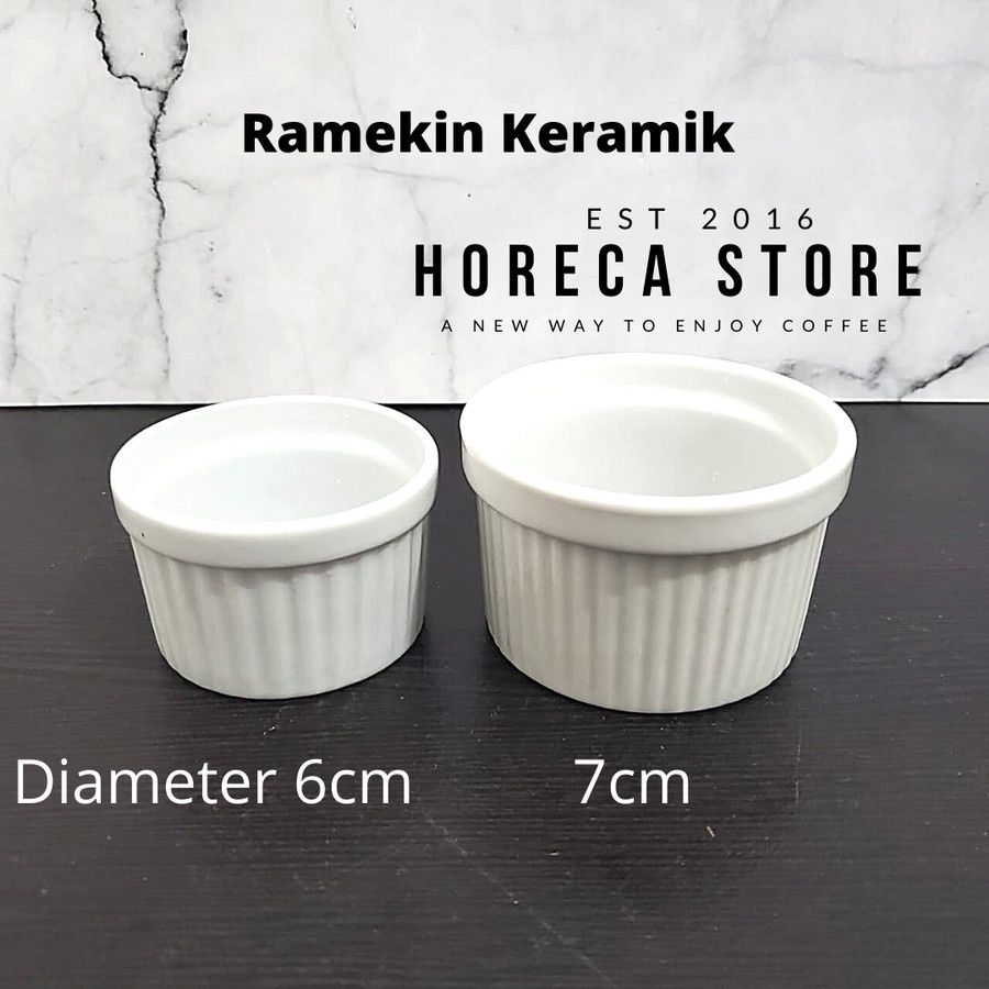 Jual Ramekin Mangkok Anti Panas 6 cm 7 cm Creme Brule Baking Oven