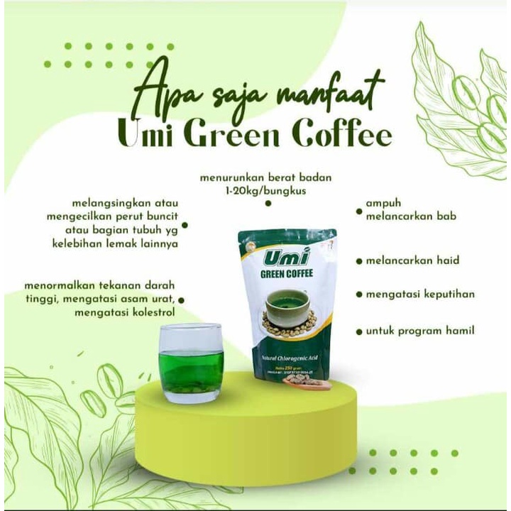 Umi Green Coffee Original Paket 12 Bungkus