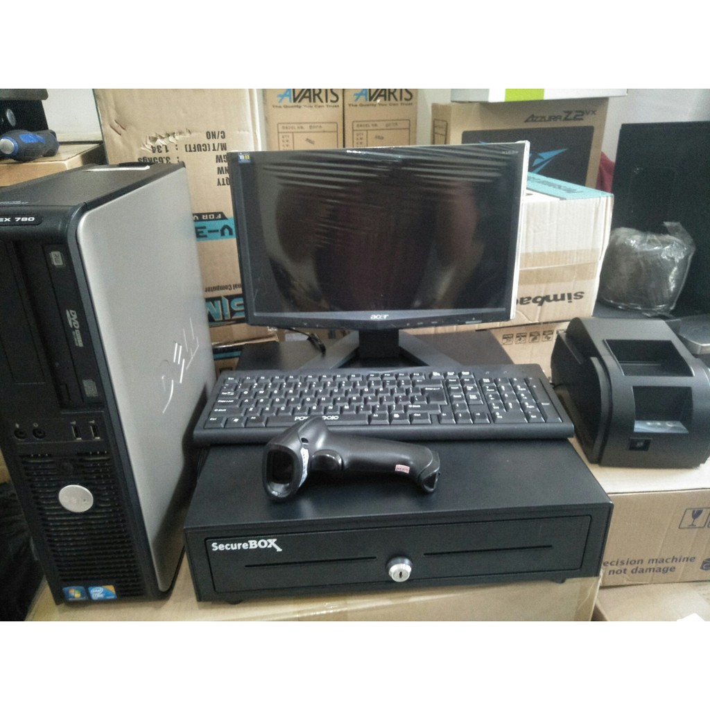 Komputer Kasir retail Siap pakai lengkap dengan PC branded Hp desktop branded untuk berbagai jenis kebutuhan usaha ll PC kasir ll Kasir lengkap