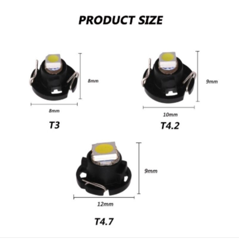 lampu led T3 panel dashboard