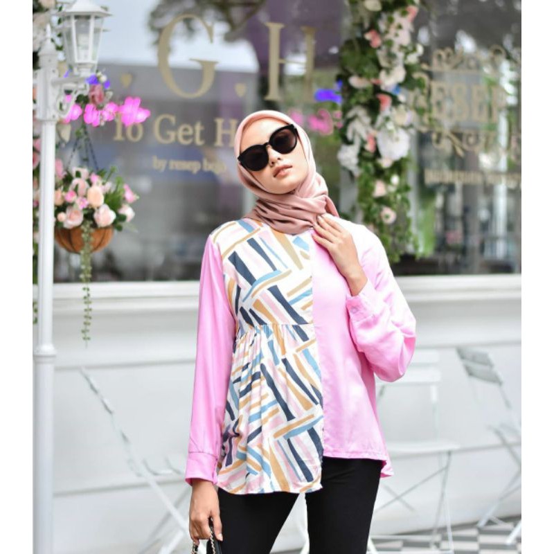 BLOUSE KOREA - CLEO BLOUSE - ATASAN WANITA - PAKAIAN TERLARIS - KOREAN STYLE - PAKAIAN WANITA - BLOUSE - CASUAL BLOUSE