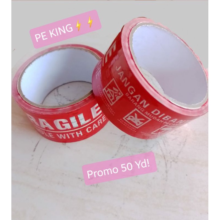 

Isolasi FRAGILE 48mm x 50 Yard Jangan Dibanting Kirim Kilat Surabaya