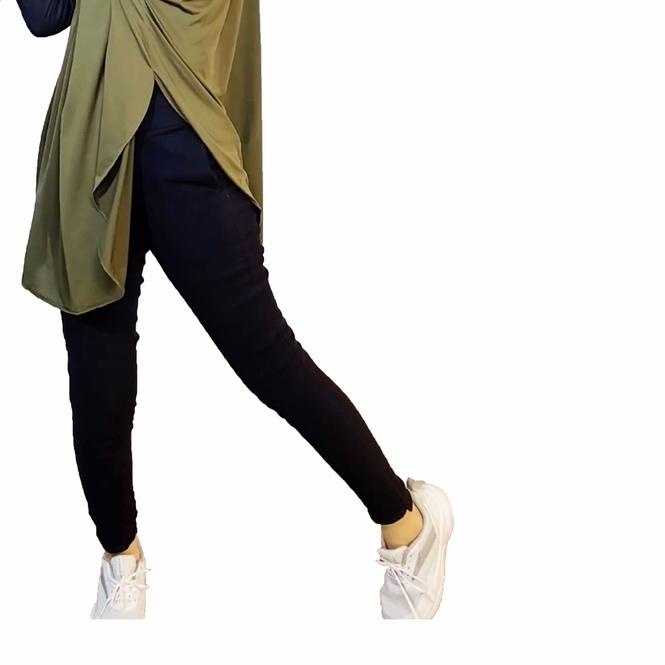 Jilbab Sporty Hijab Olahraga Syar'i Jumbo untuk Senam Bersepeda Berenang Jogging Yoga Hiking JS1