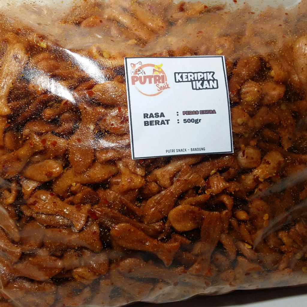 Keripik Sebring Ikan Pedas Extra 500gr