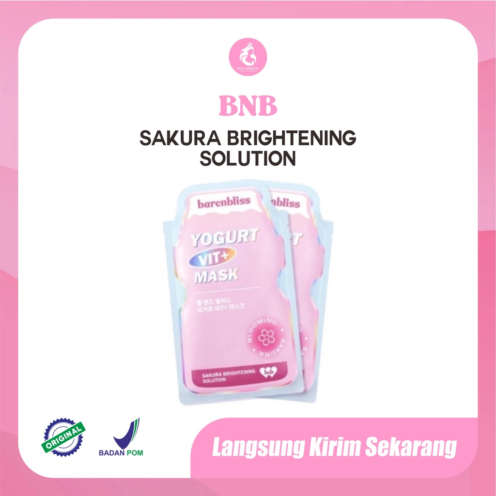 BNB Blooming sakura Yogurt Mask-Barenbliss Mask