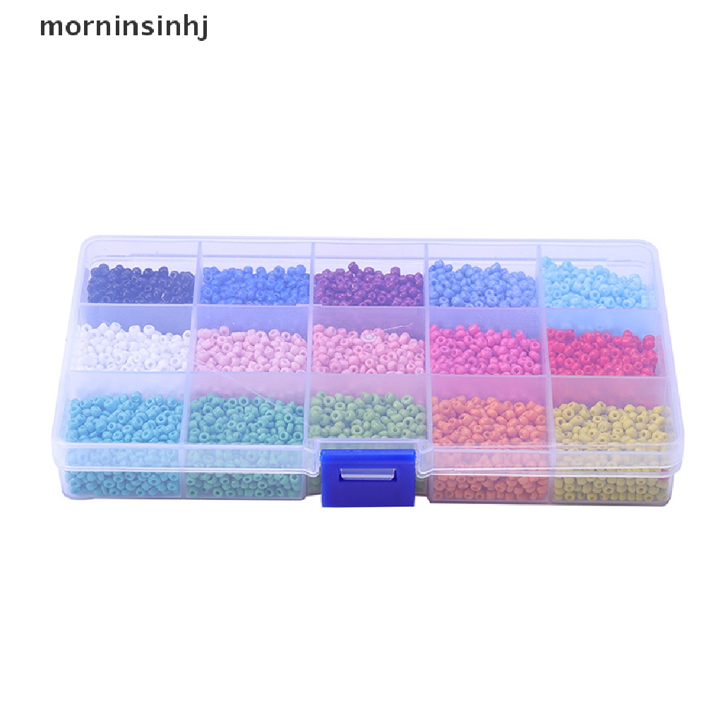 7500pcs Manik-Manik Kaca Kecil Warna-Warni Ukuran 3mm