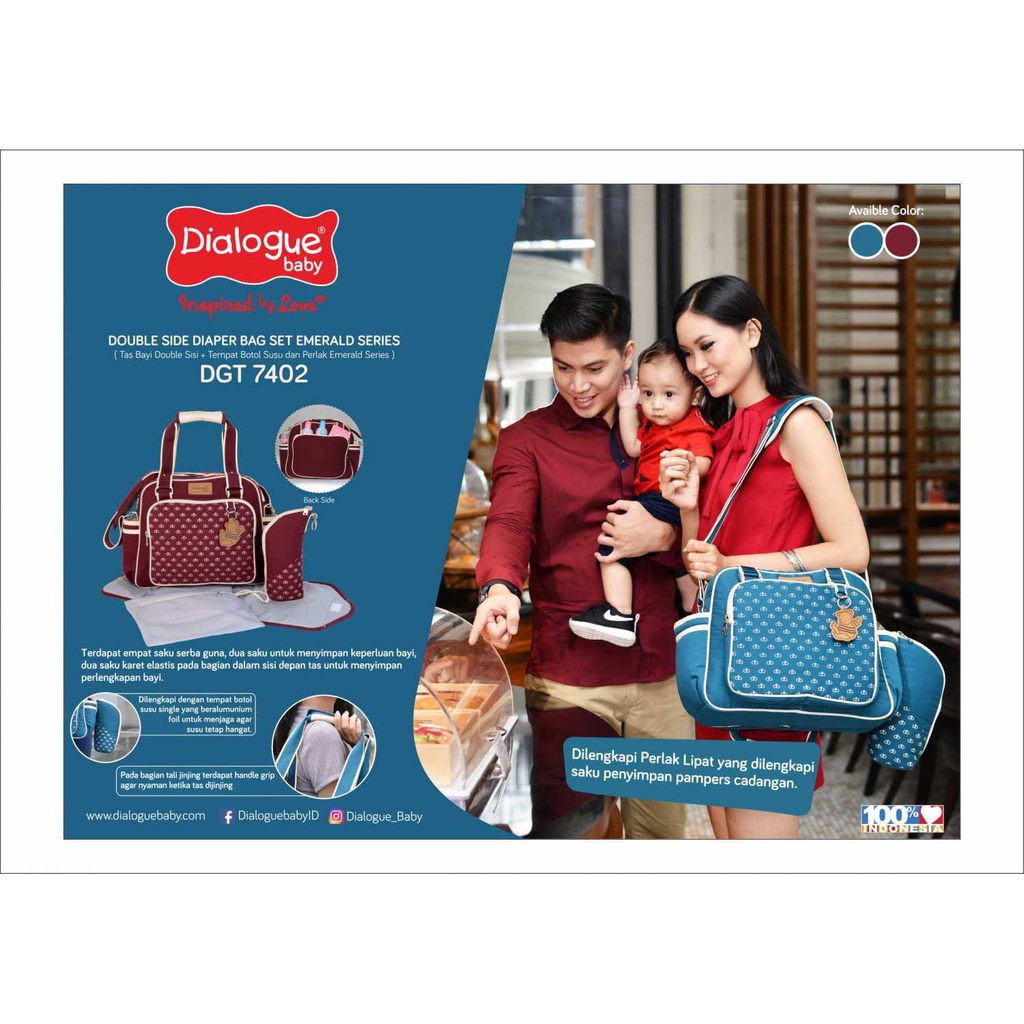 Dialogue Baby Tas Bayi Medium Emerald Series - DGT7402