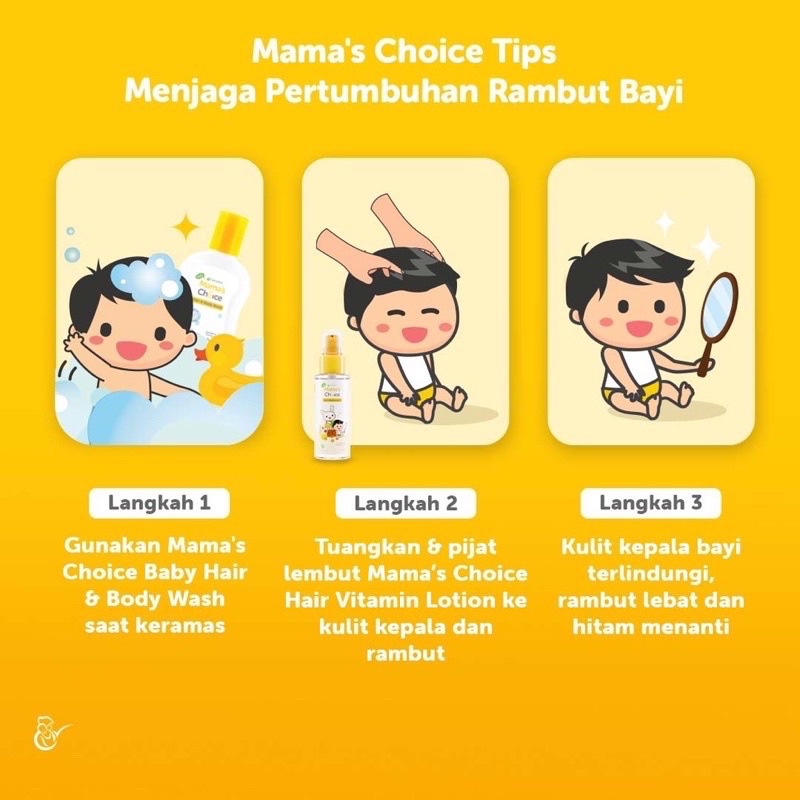 Mama Choice Baby Hair Vitamin Lotion Penumbuh Rambut Menutrisi Menghaluskan Rambut Bayi Anti Kusut