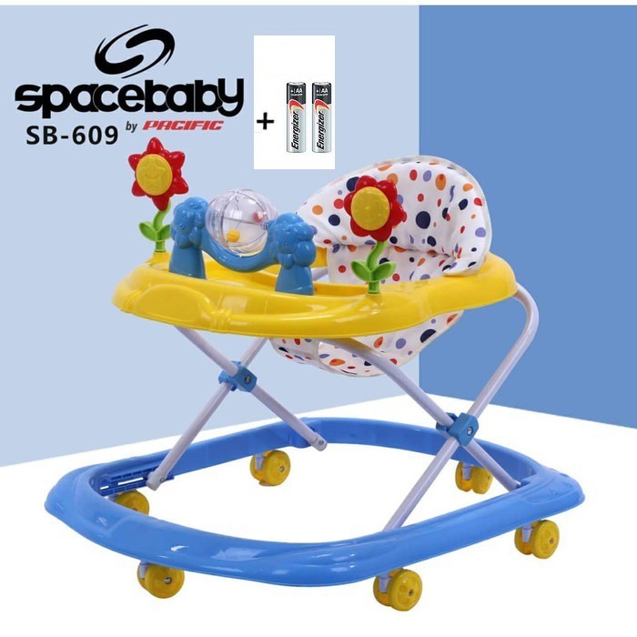 SPACE BABY Baby Walker SB 306 Roller &amp; Sunflower Toys SPACEBABY [ * FREE PACKING DUS ALAS ]