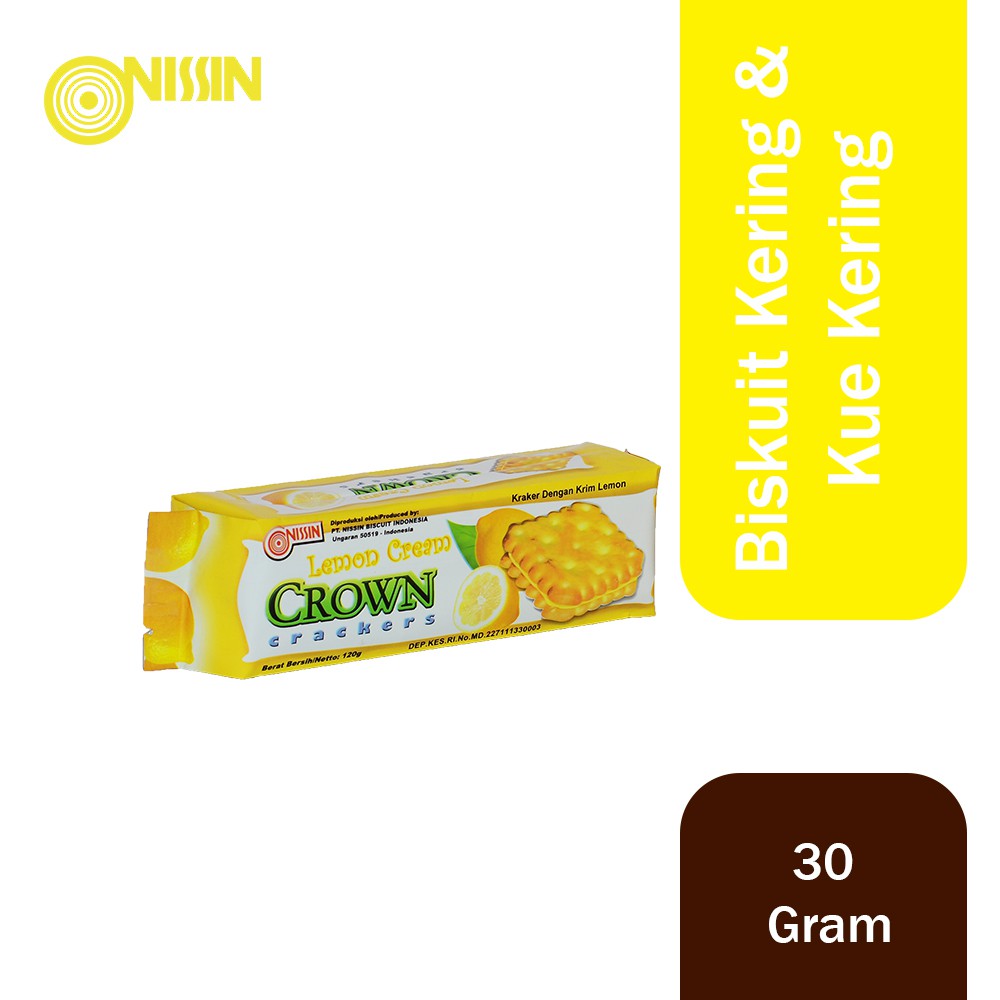 

Crown Lemon Crackers 120 gr