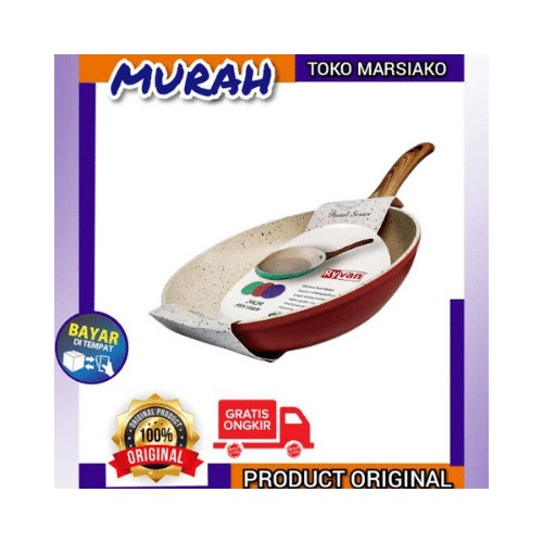 Viera wajan penggorengan ryvan fry pan 20 cm TMS 99-004 - fry pan marble - fry pan