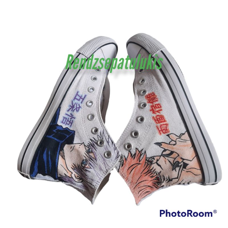 Sepatu Lukis Jujutsu Kaisen Sukuna Gojo