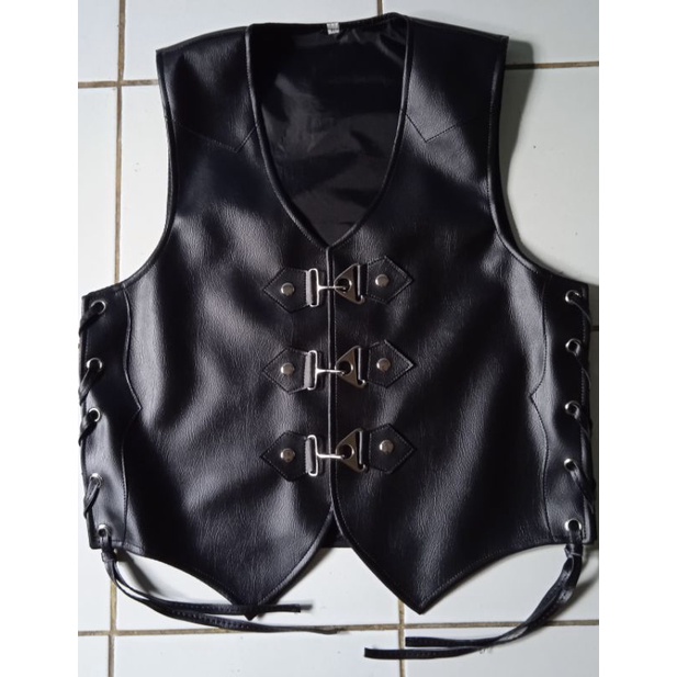 Rompi bikers/Rompi koboy/kulit sintetis