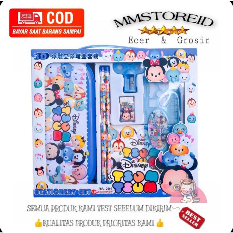 

MM - Kotak pensil set premium Rs 201 / perlengkapan sekolah alat tulis Tempat pensil RS - 201
