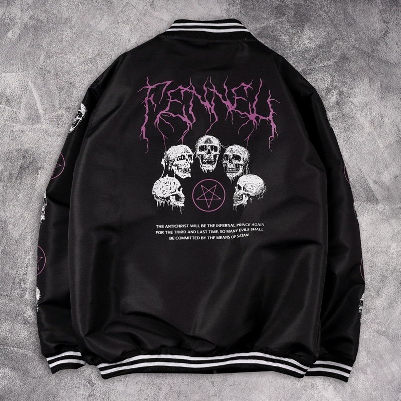 [N00210] Jaket Bomber Distro Motif Fennel